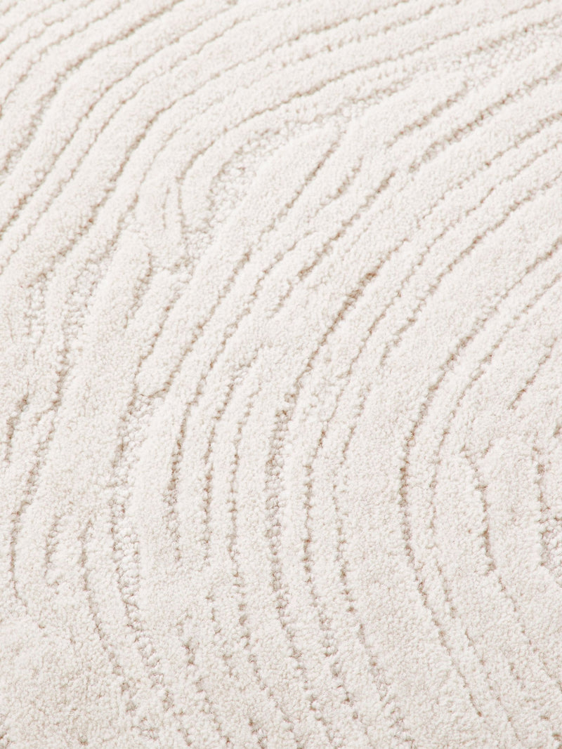 La Redoute Intérieurs Ostia pebble-shaped wool rug 200x200cm (British brand)