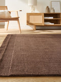 La Redoute Intérieurs Brown Osni Rug in Wool and Cotton