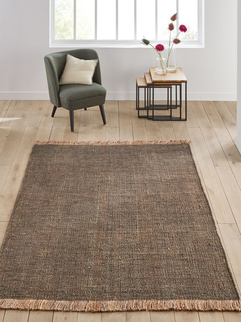 La Redoute khaki Babak jute rug 200x290cm - British product