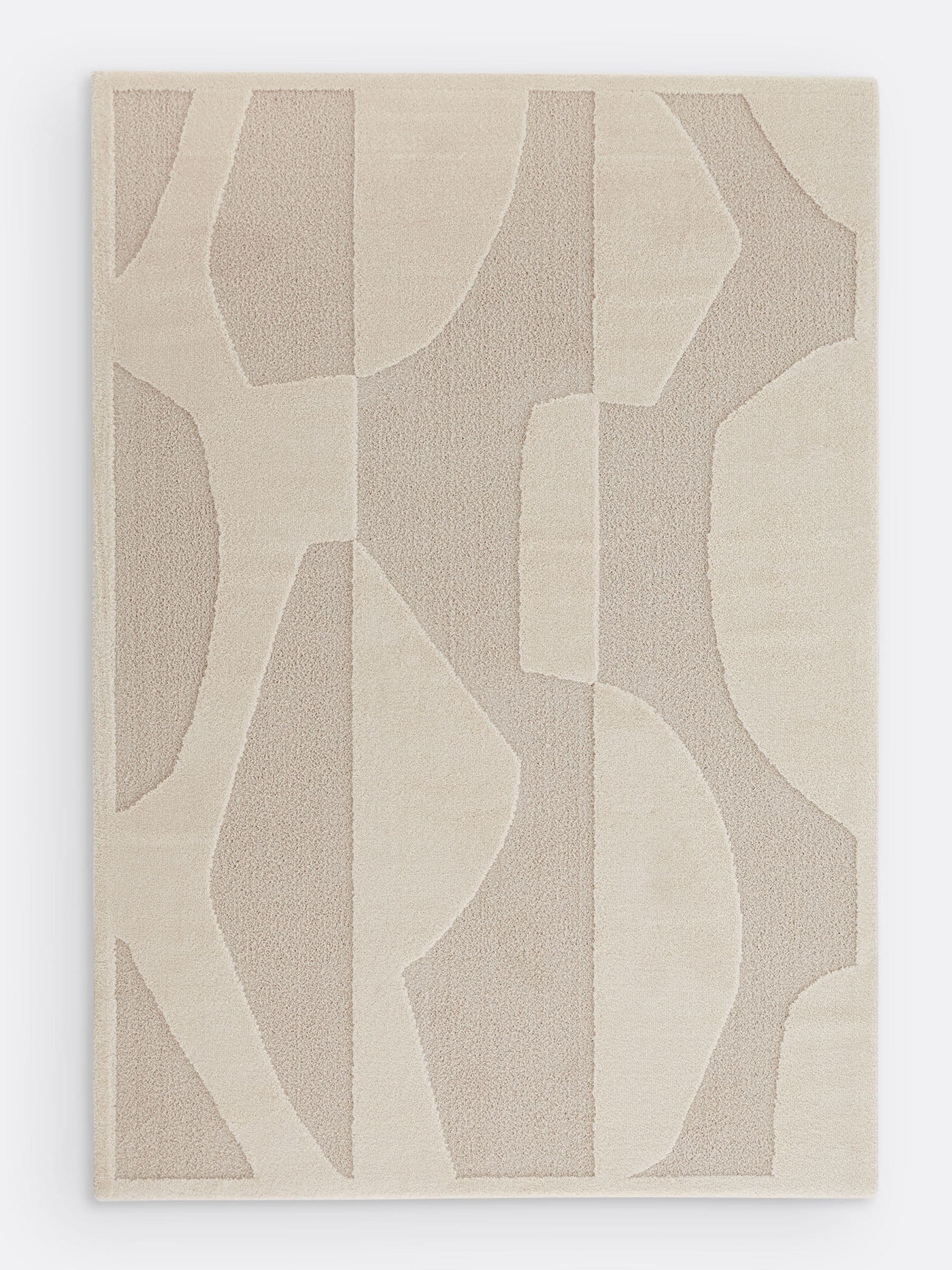 La Redoute Ecru Broga abstract rug 200x290cm, UK version