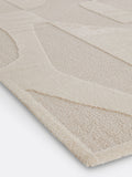 La Redoute Ecru Broga abstract rug 200x290cm, UK version