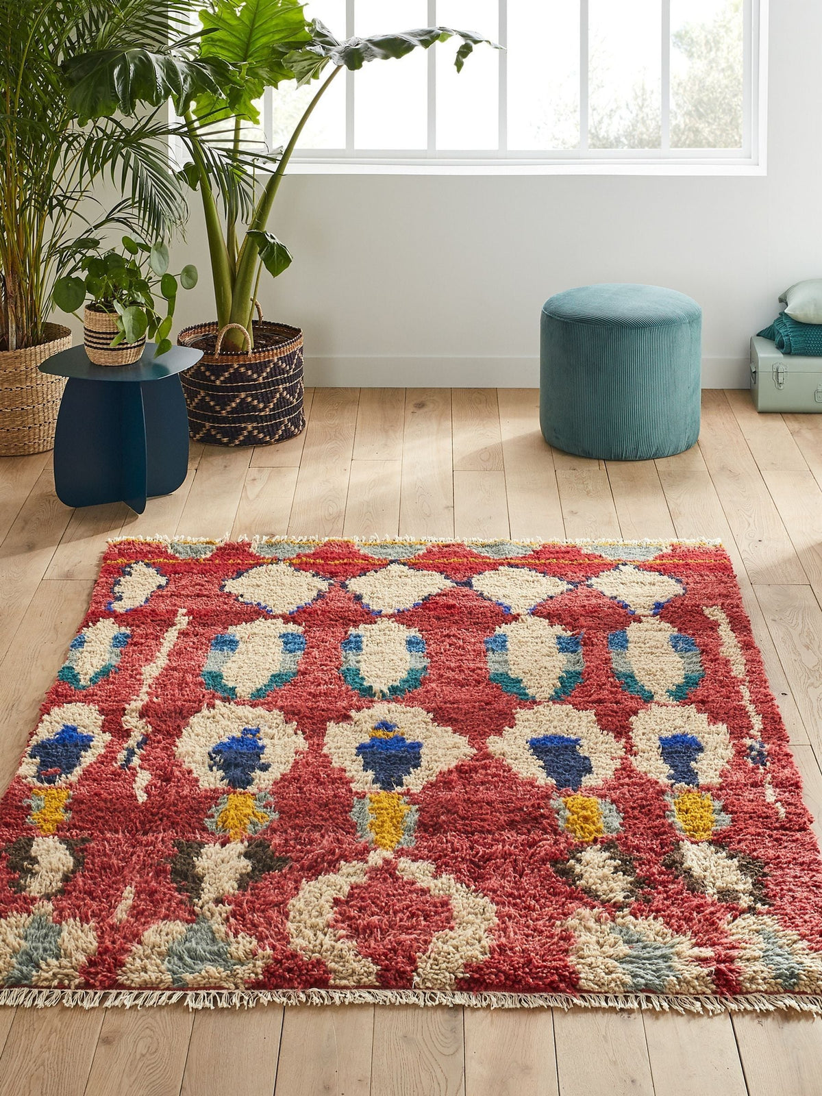 La Redoute Berber-style wool rug multicolour 200x290cm (British brand)