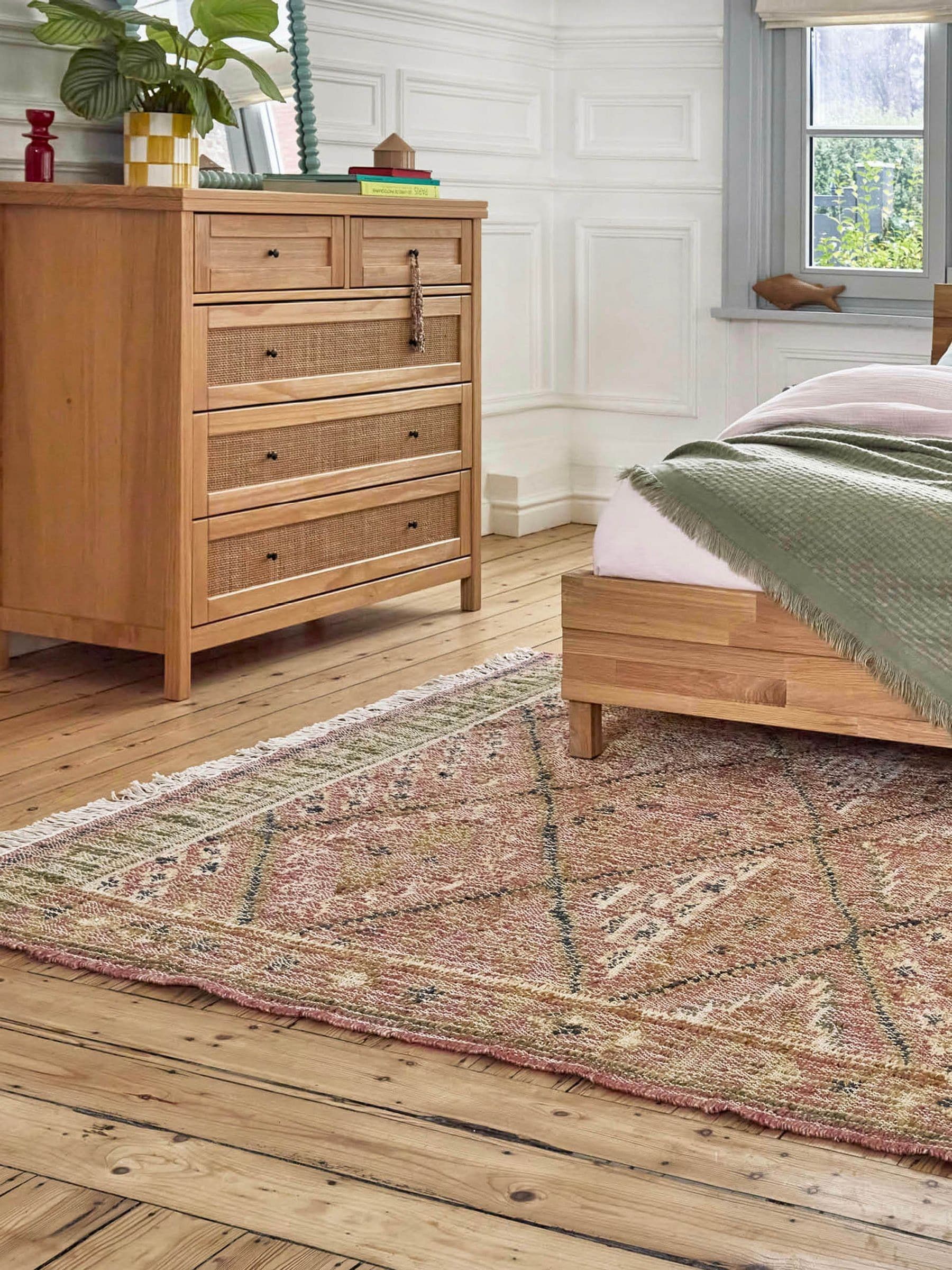 La Redoute Saliha kilim jute cotton rug 200x290cm - British product
