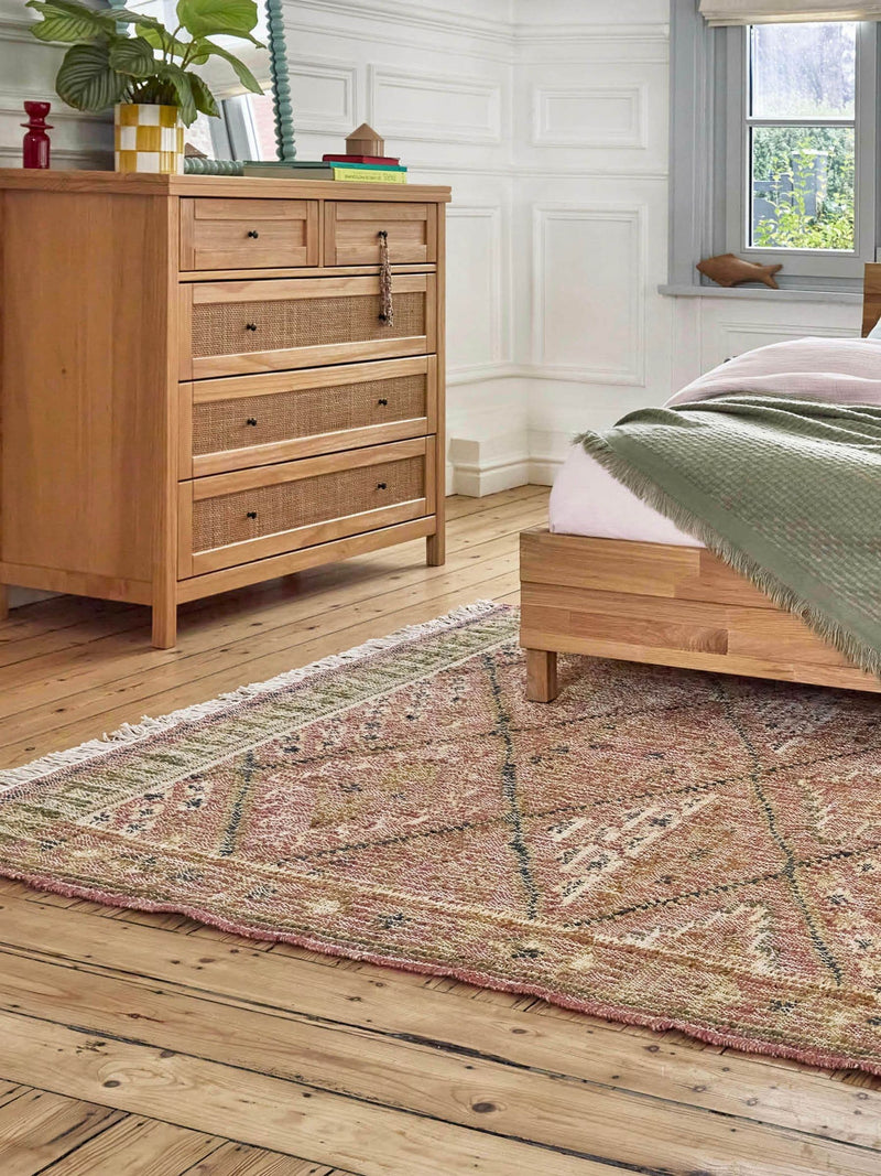 La Redoute Saliha kilim jute cotton rug 200x290cm - British product