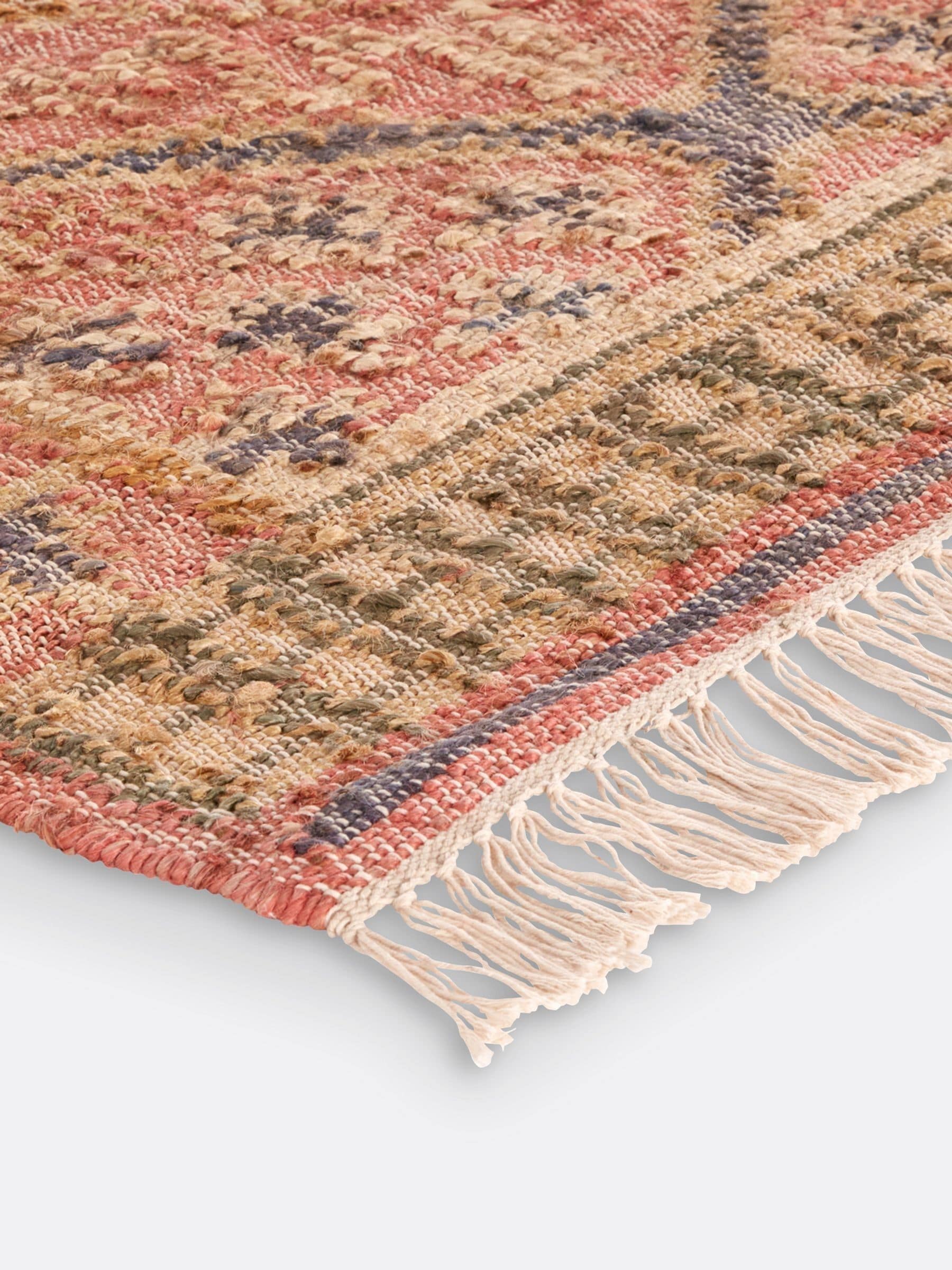 La Redoute Saliha kilim jute cotton rug 200x290cm - British product