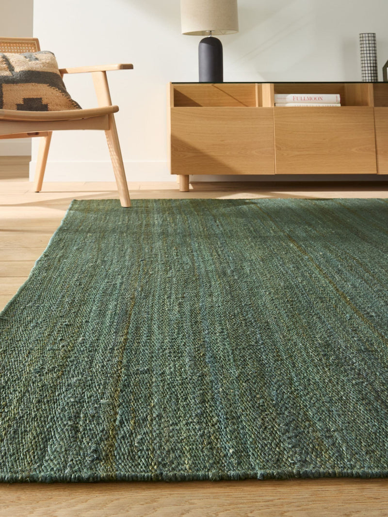 La Redoute Intérieurs Green Tanora Jute and Cotton Rug
