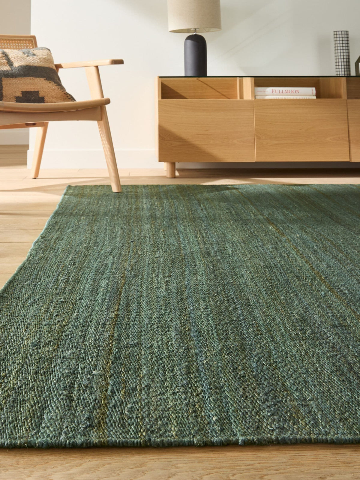 La Redoute Intérieurs Green Tanora Jute and Cotton Rug