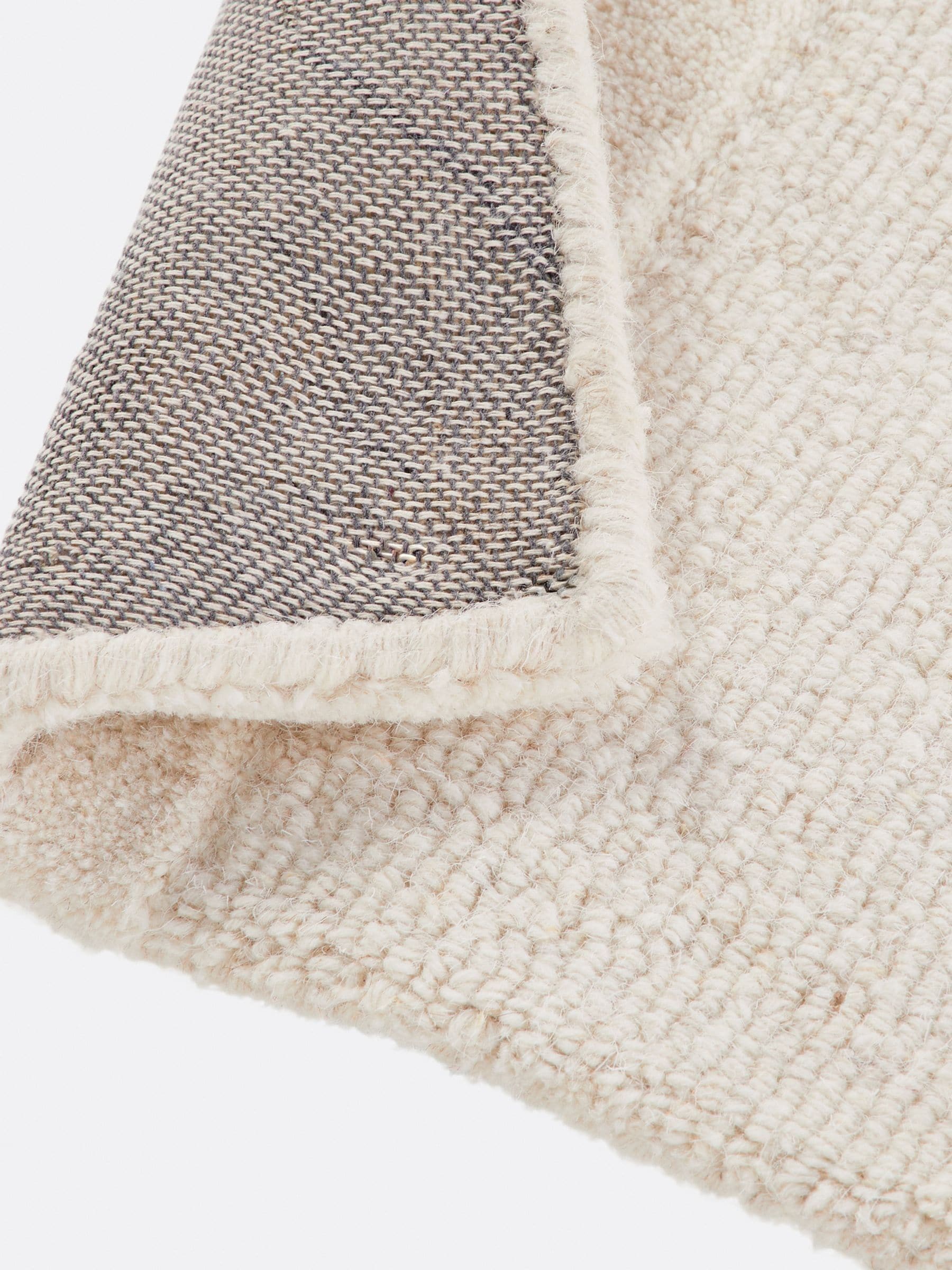La Redoute Intérieurs Ecru Massimo wool rug 200x290 cm, imported from the UK