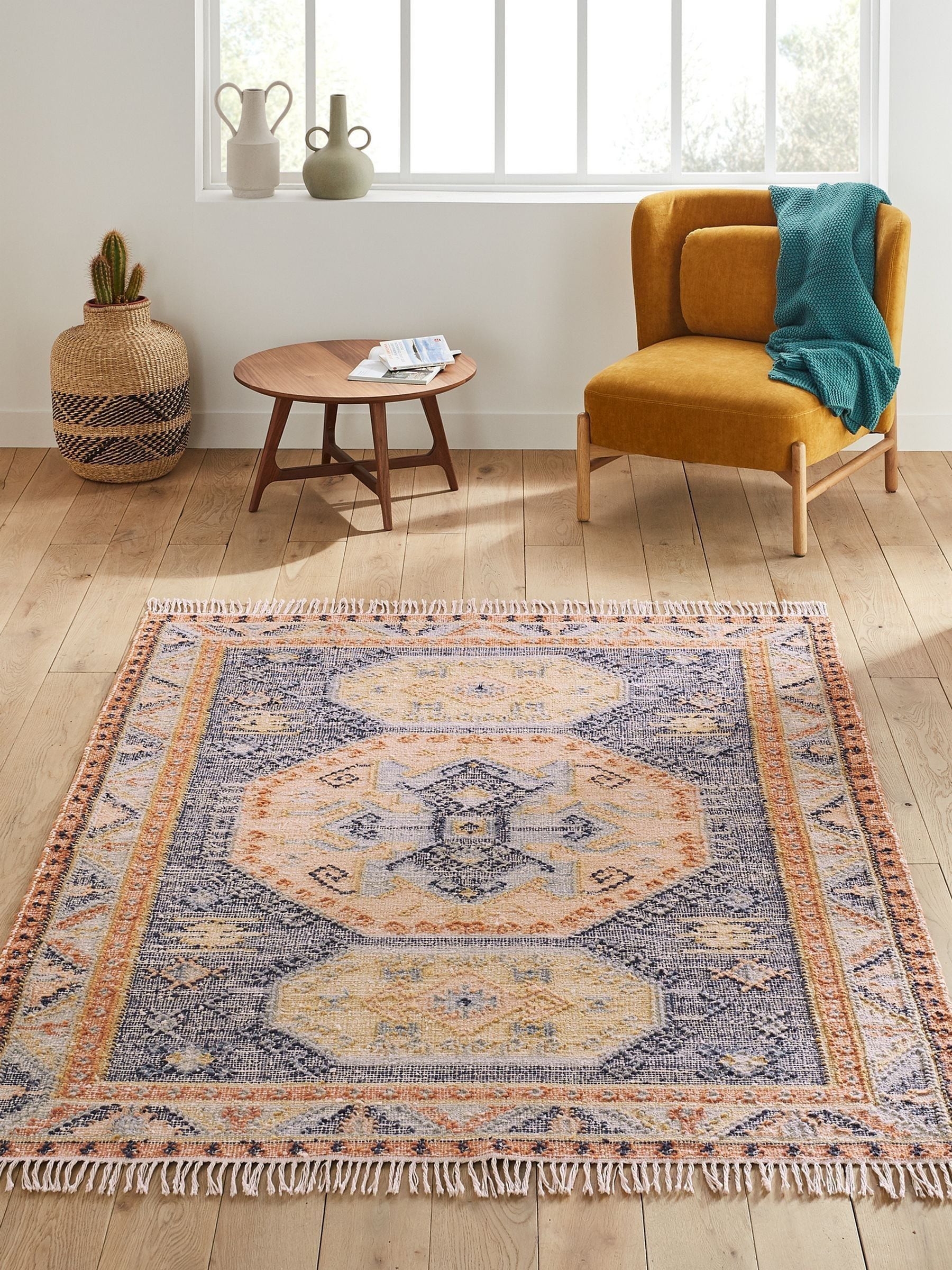 La Redoute multicolour rug Uzzo aged effect kilim 200x290cm - British product
