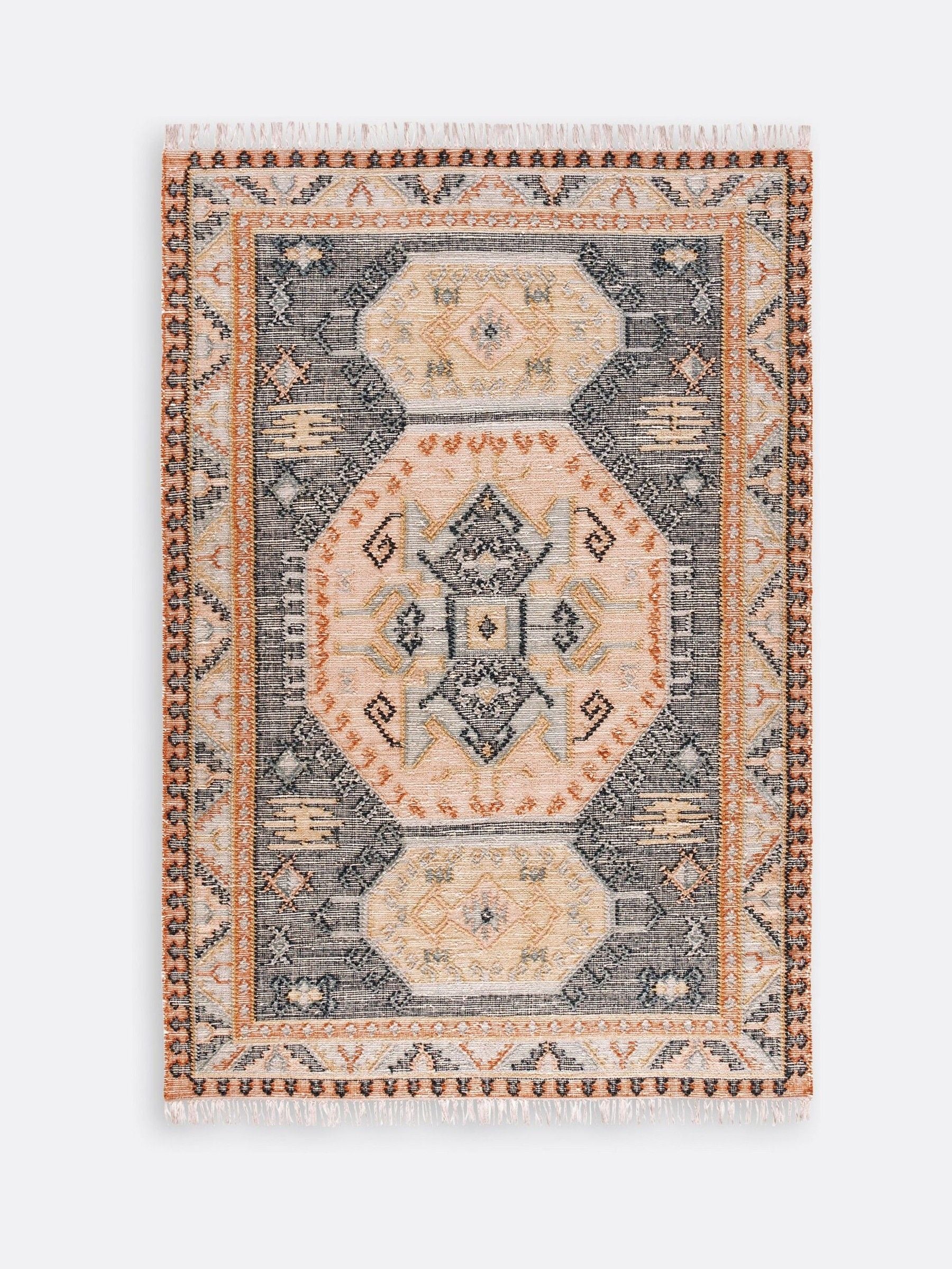 La Redoute multicolour rug Uzzo aged effect kilim 200x290cm - British product