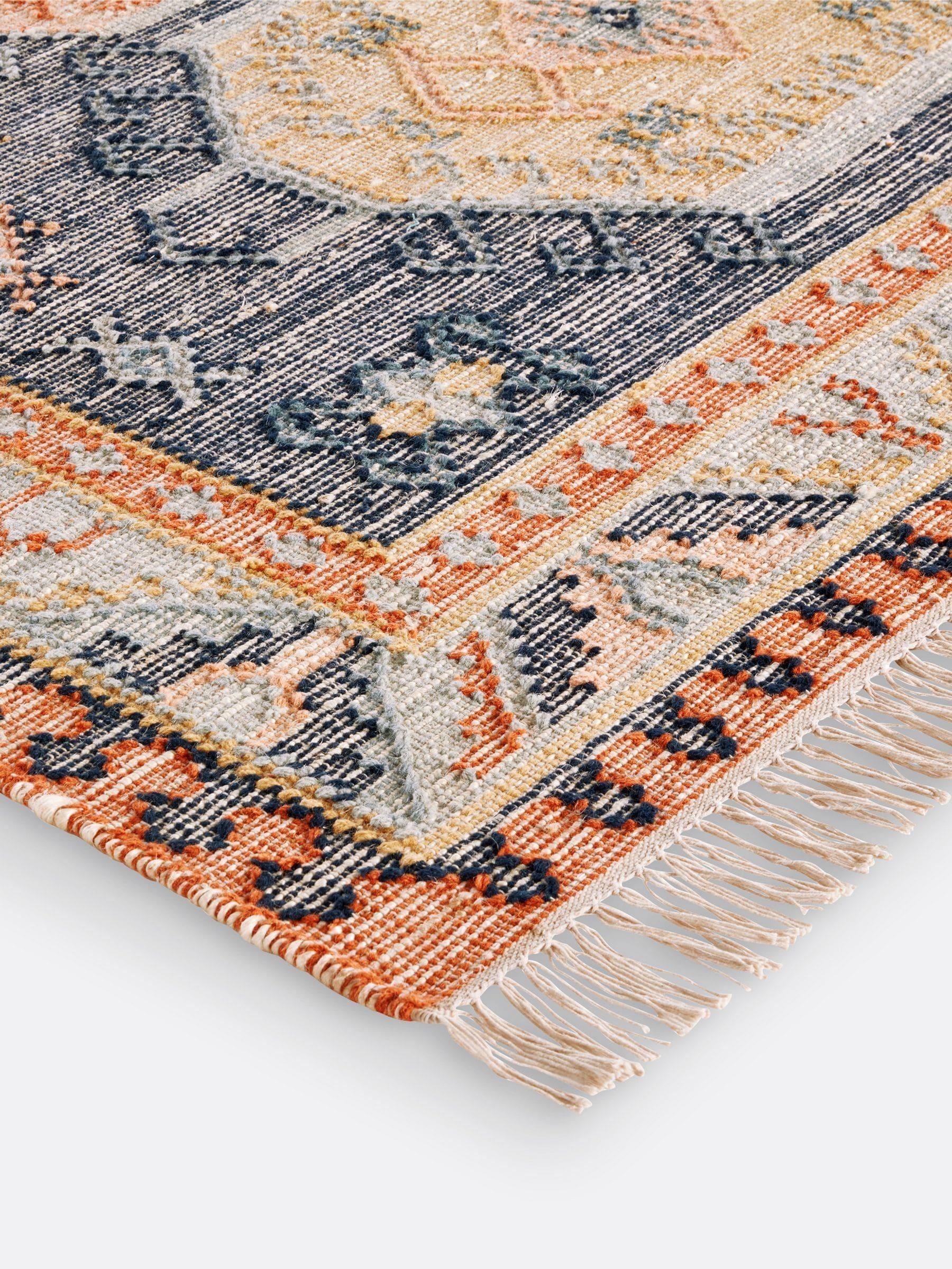 La Redoute multicolour rug Uzzo aged effect kilim 200x290cm - British product