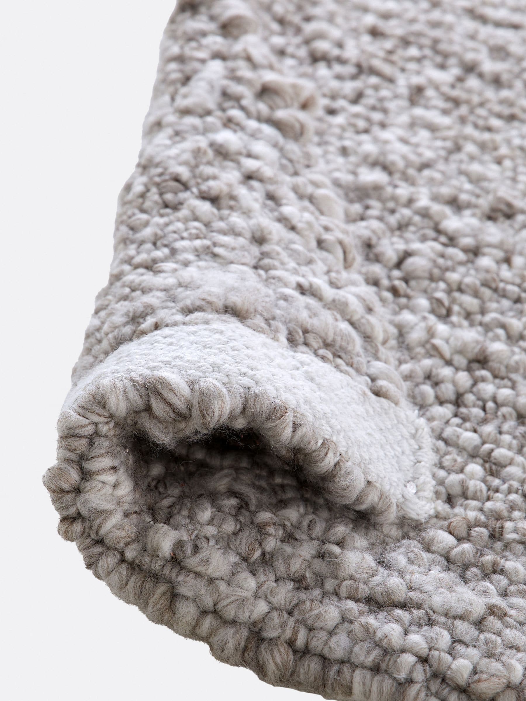 La Redoute Hamea grey knitted effect rug 200x290cm (British brand)