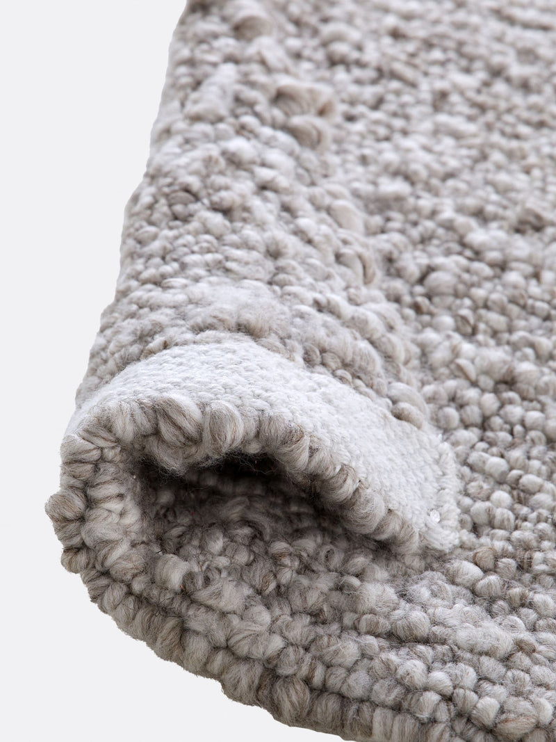 La Redoute Hamea grey knitted effect rug 200x290cm (British brand)