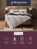 Sleepeezee Hotel Luxe 10.5 Tog hypoallergenic duvet - British product