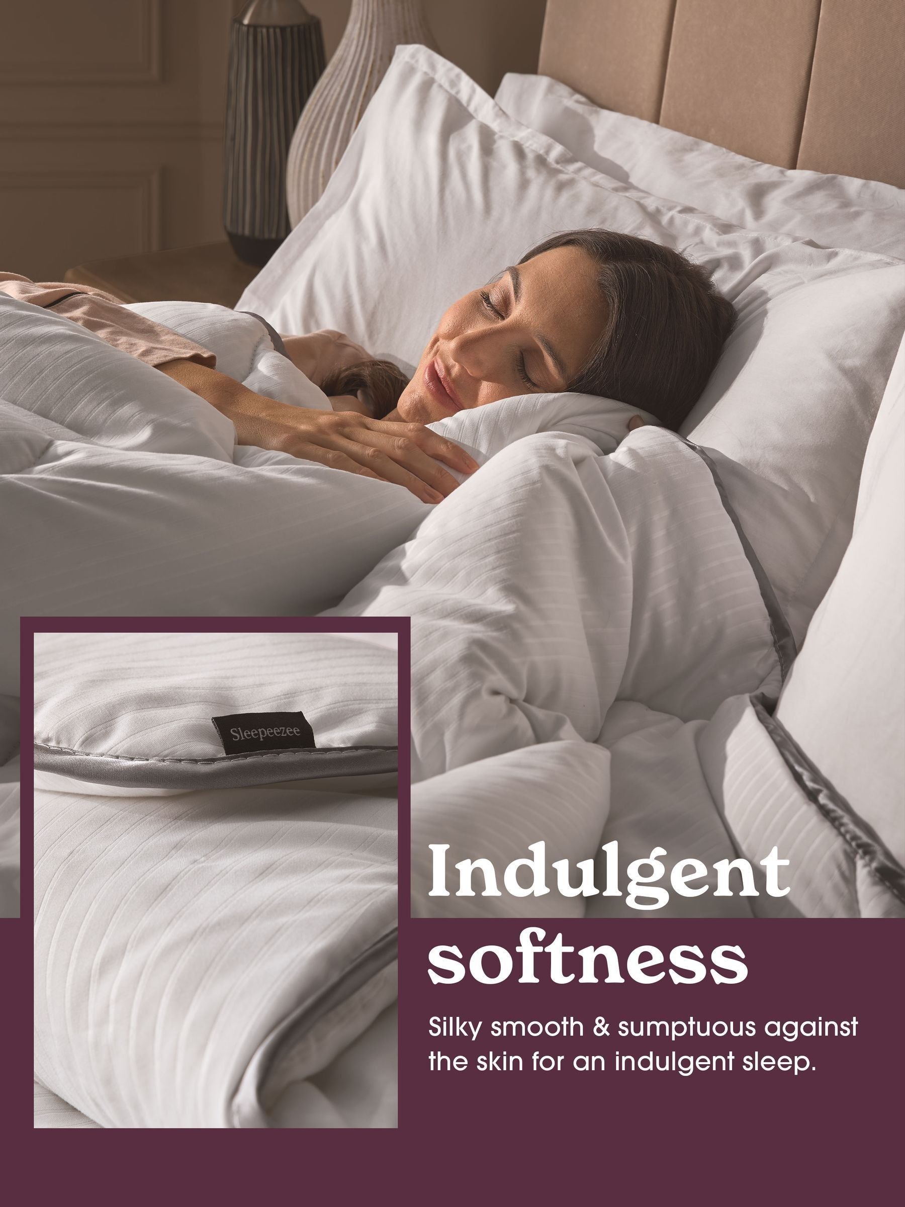 Sleepeezee Hotel Luxe 10.5 Tog hypoallergenic duvet - British product