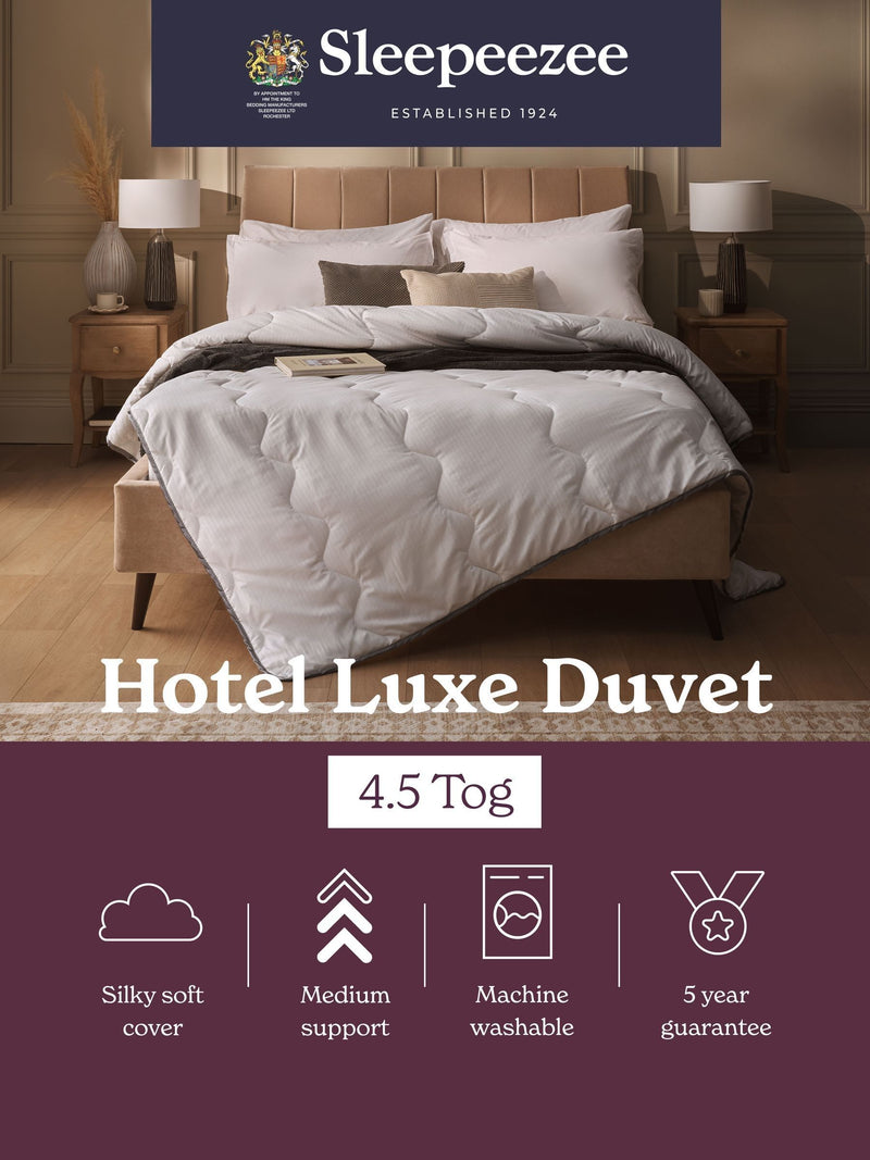 Sleepeezee Hotel Luxe 4.5 Tog duvet, UK version