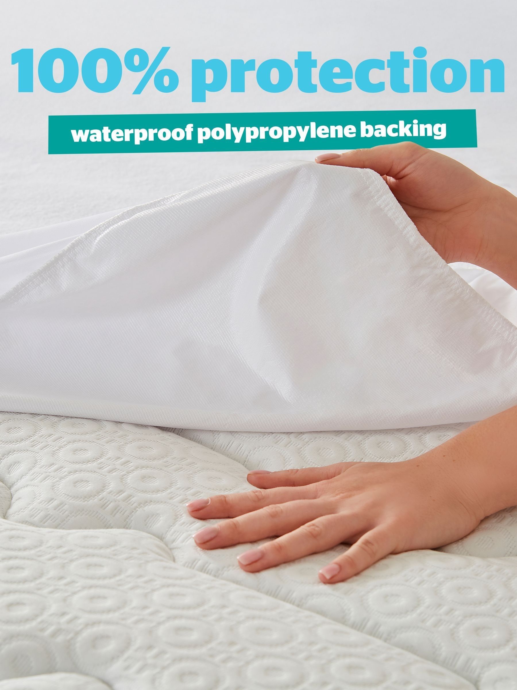 Silentnight terry towelling mattress protector, imported from the UK