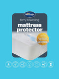 Silentnight terry towelling mattress protector, imported from the UK