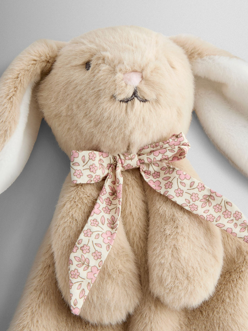 JoJo Maman Bébé personalised floral Billie Bunny comforter with scarf (British brand)