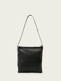 AllSaints Black Haven flat crossbody bag, imported from the UK