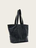 AllSaints Black Ares Grain tote leather bag, UK version