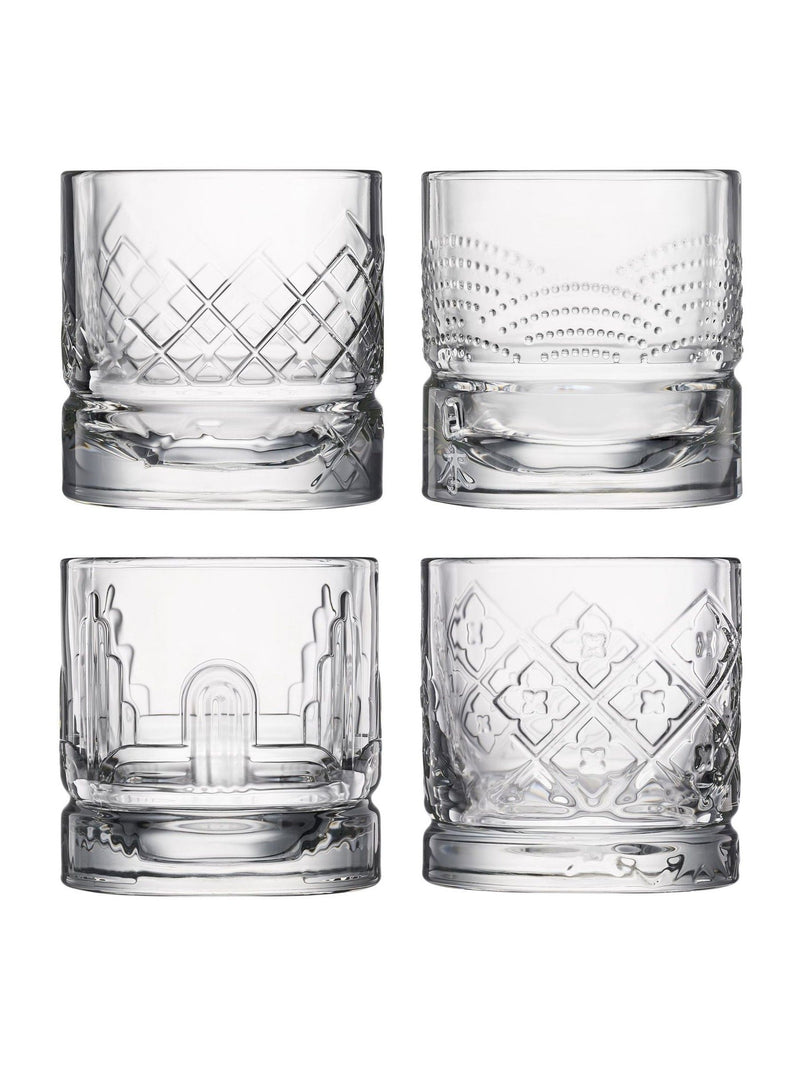 La Rochère Dandy whisky tumblers set of 4 30cl - British product