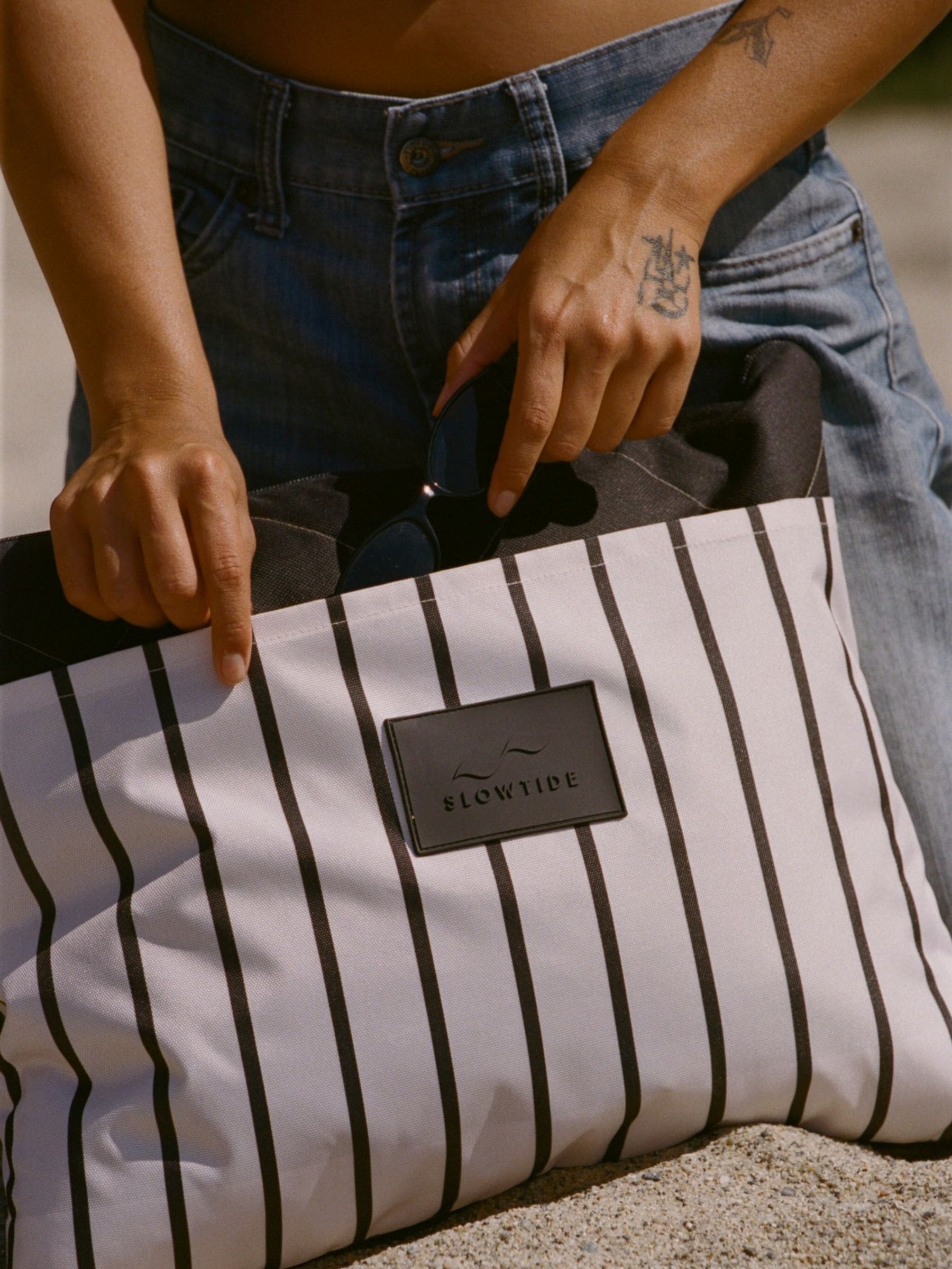 SlowTide Indigo Koko picnic blanket (British brand)