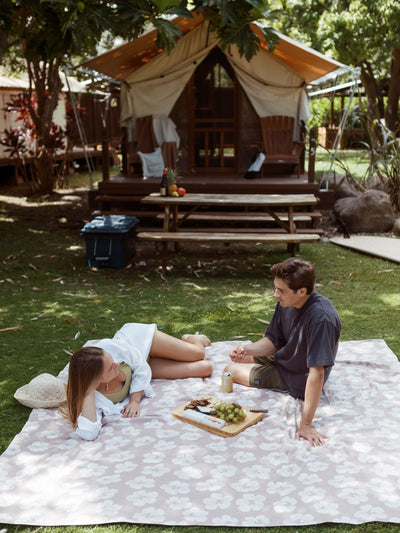Next SlowTide Fawn Hau Cotton Lightweight Picnic Blanket- Buy online at McGrocer