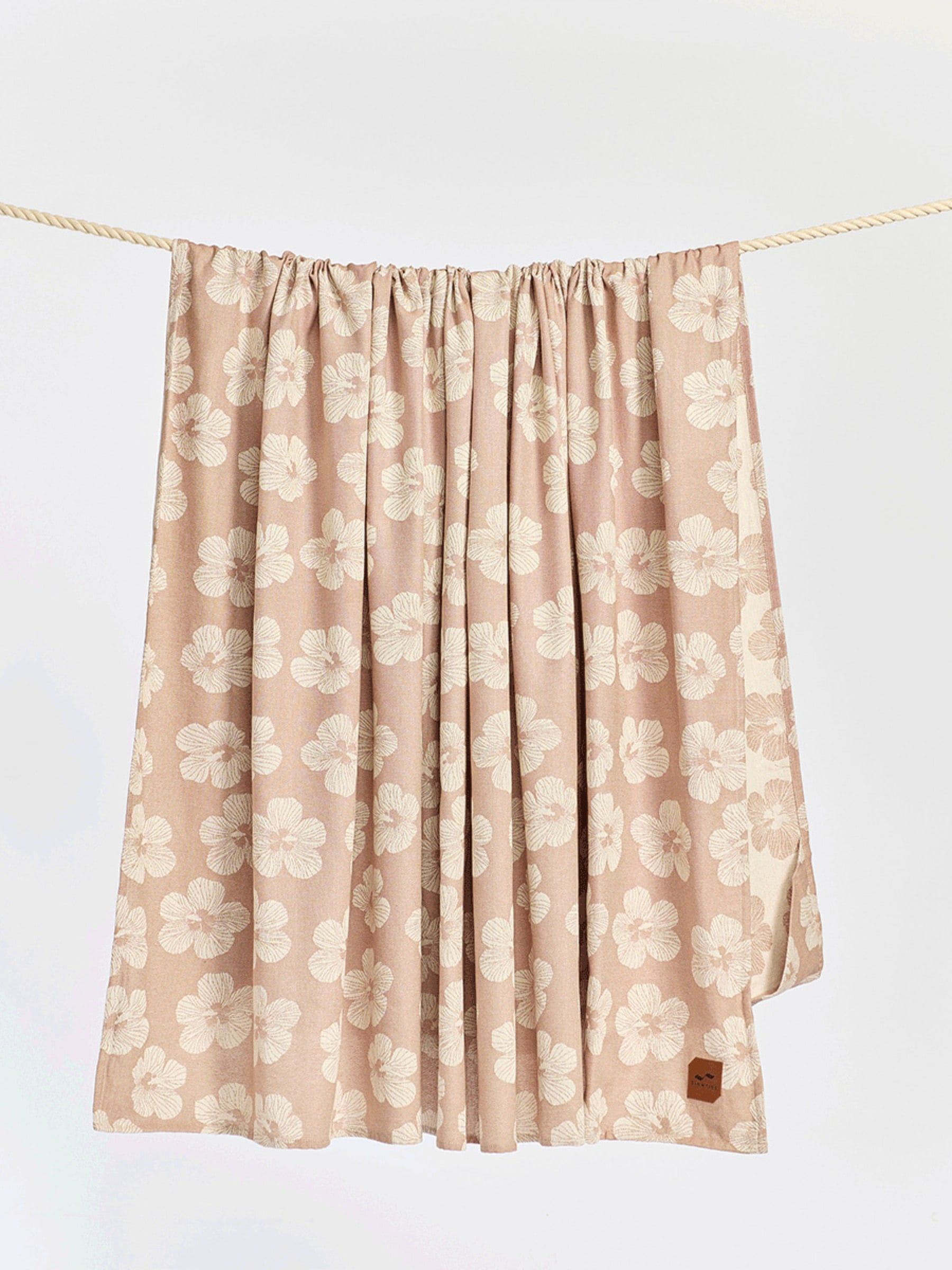 SlowTide cotton picnic blanket fawn 183x147.5cm - British product