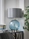 BHS Blue Nickel Metro Ball Table Lamp (British brand)