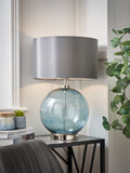 BHS Blue Nickel Metro Ball Table Lamp (British brand)