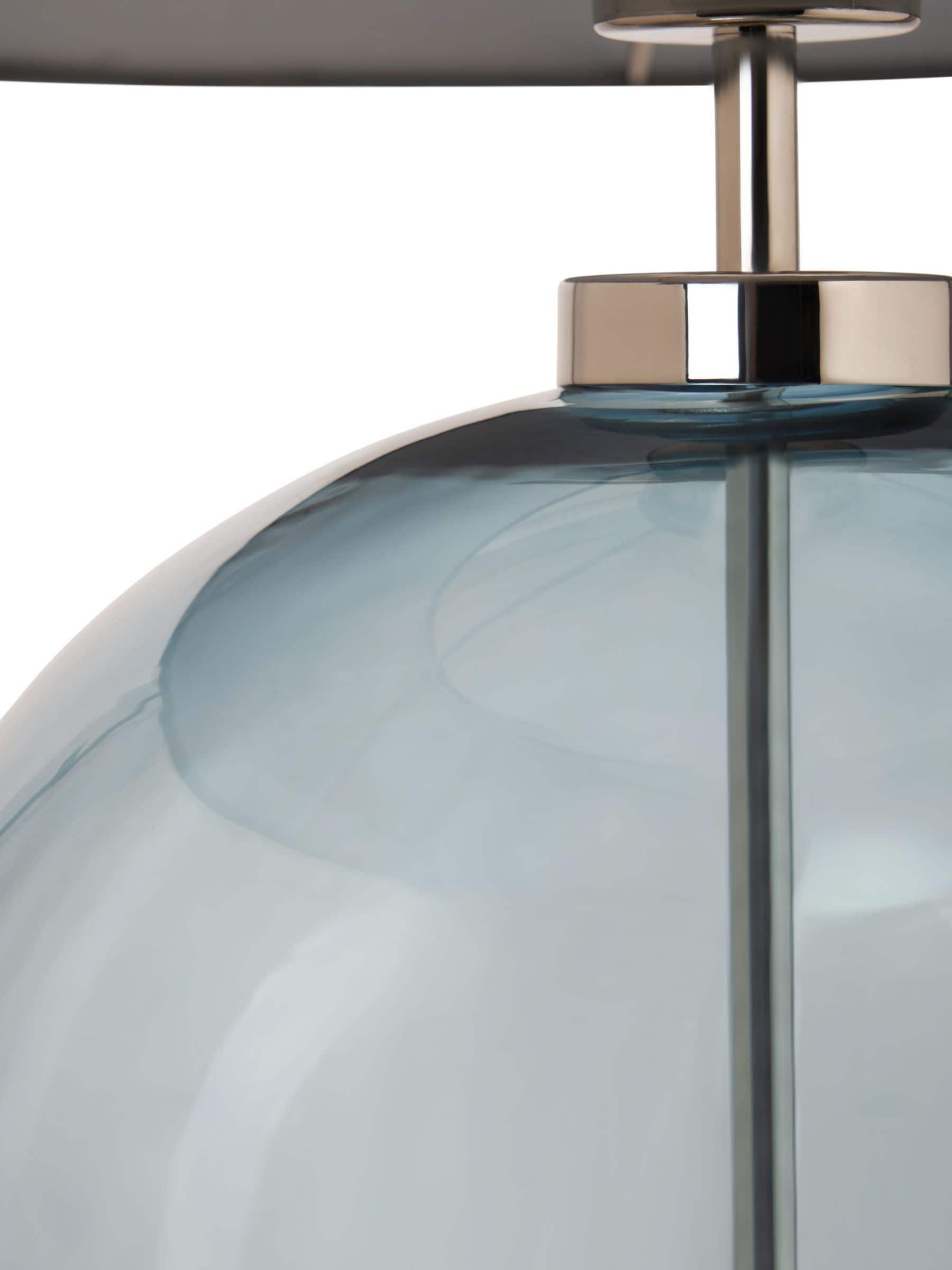 BHS Blue Nickel Metro Ball Table Lamp (British brand)