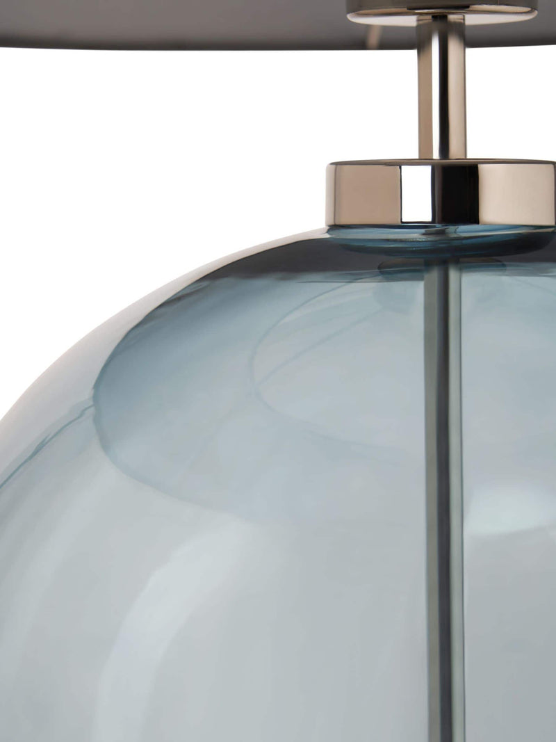 BHS Blue Nickel Metro Ball Table Lamp (British brand)