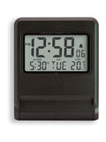 Acctim Skylab travel alarm clock black gold tone, UK version