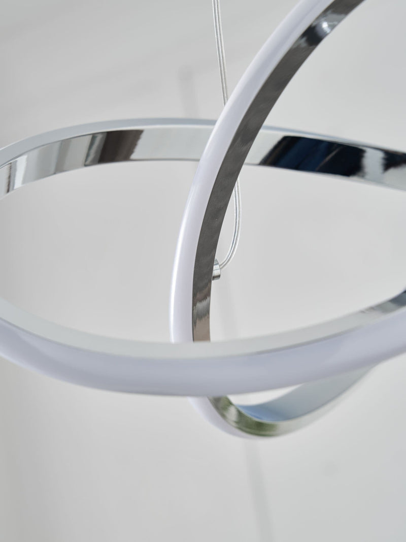 BHS Chrome Eero pendant ceiling light 109cm, imported from the UK