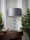 BHS Blue Nickel Metro Ball Stacked Table Lamp (British brand)
