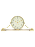 Acctim Clocks Wardley brass effect metal table clock (British brand)