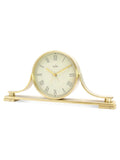Acctim Clocks Wardley brass effect metal table clock (British brand)