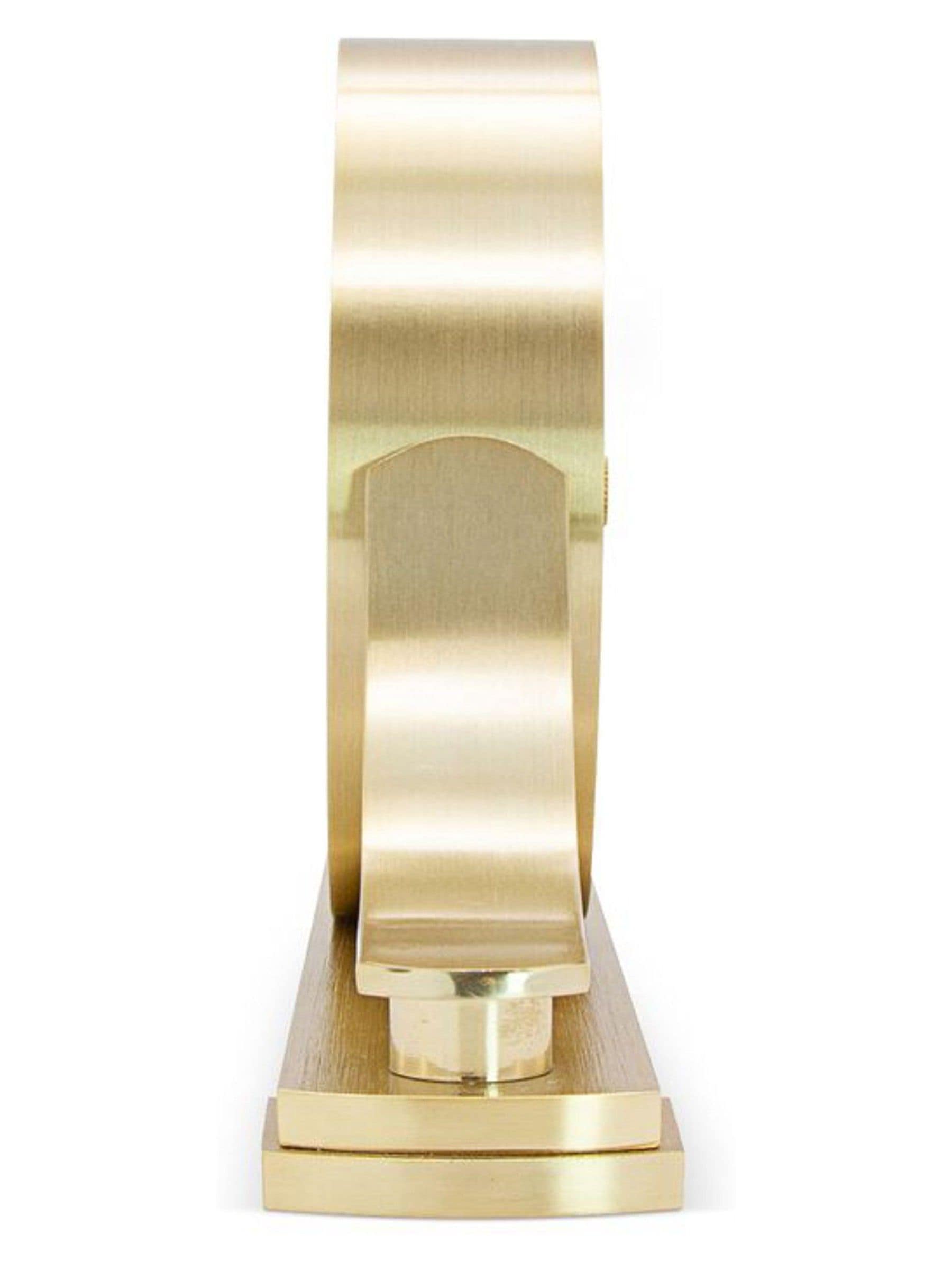 Acctim Clocks Wardley brass effect metal table clock (British brand)