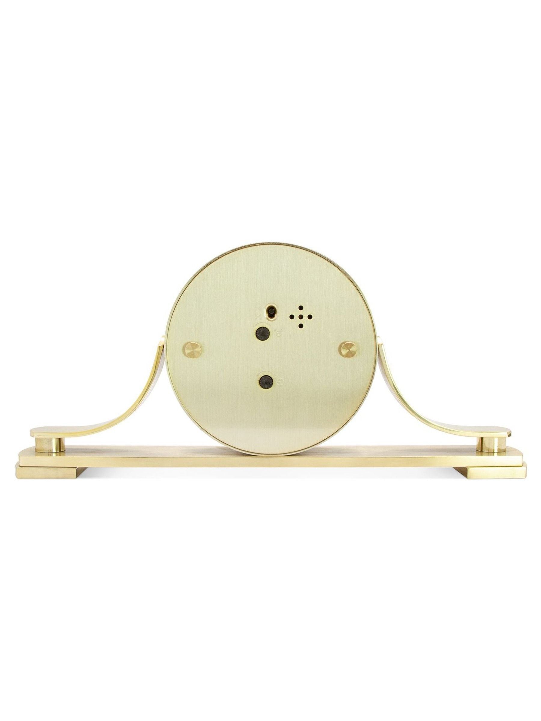 Acctim Clocks Wardley brass effect metal table clock (British brand)