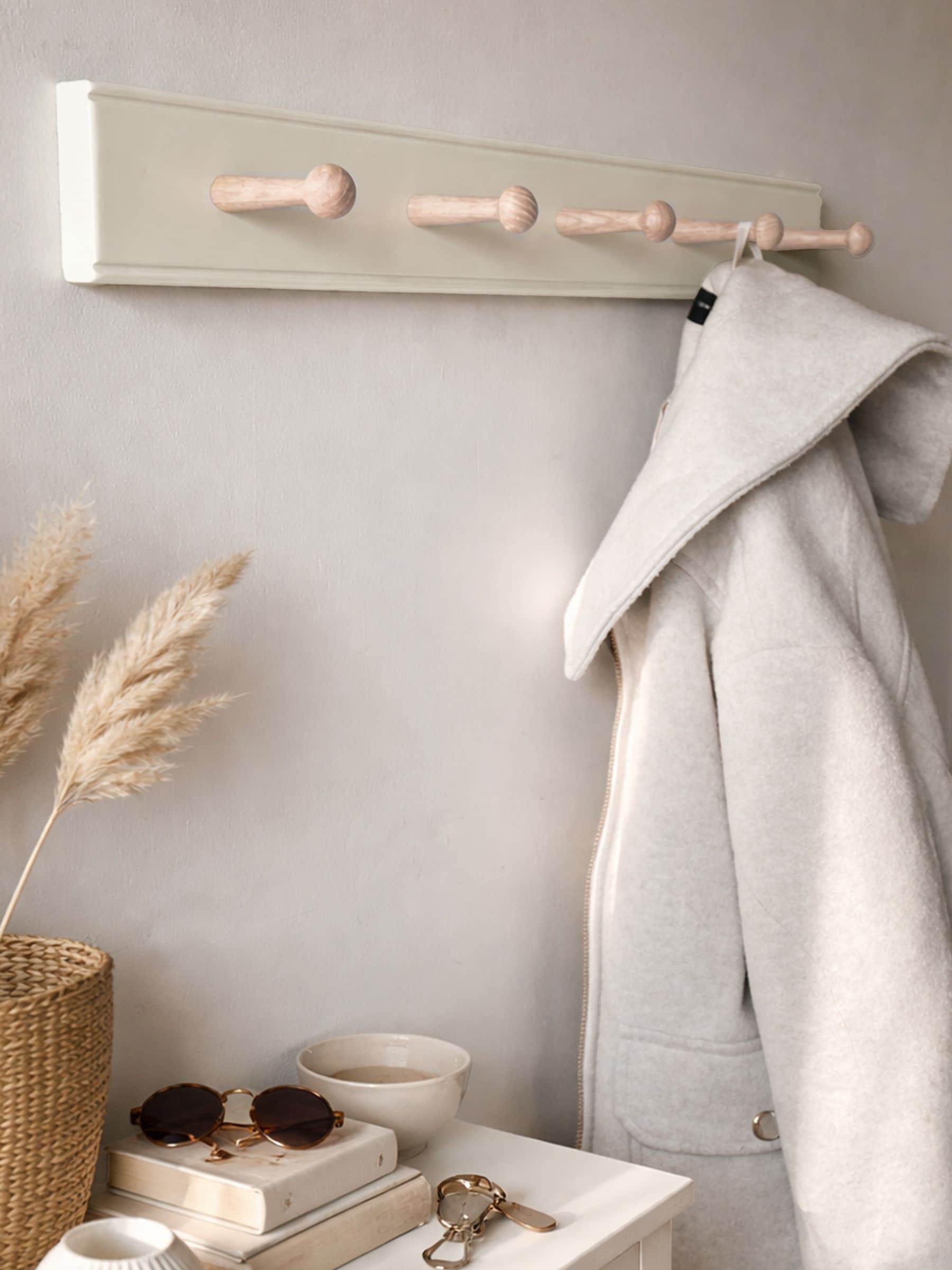 Laura Ashley natural ribbed coat hook 50cm (British brand)