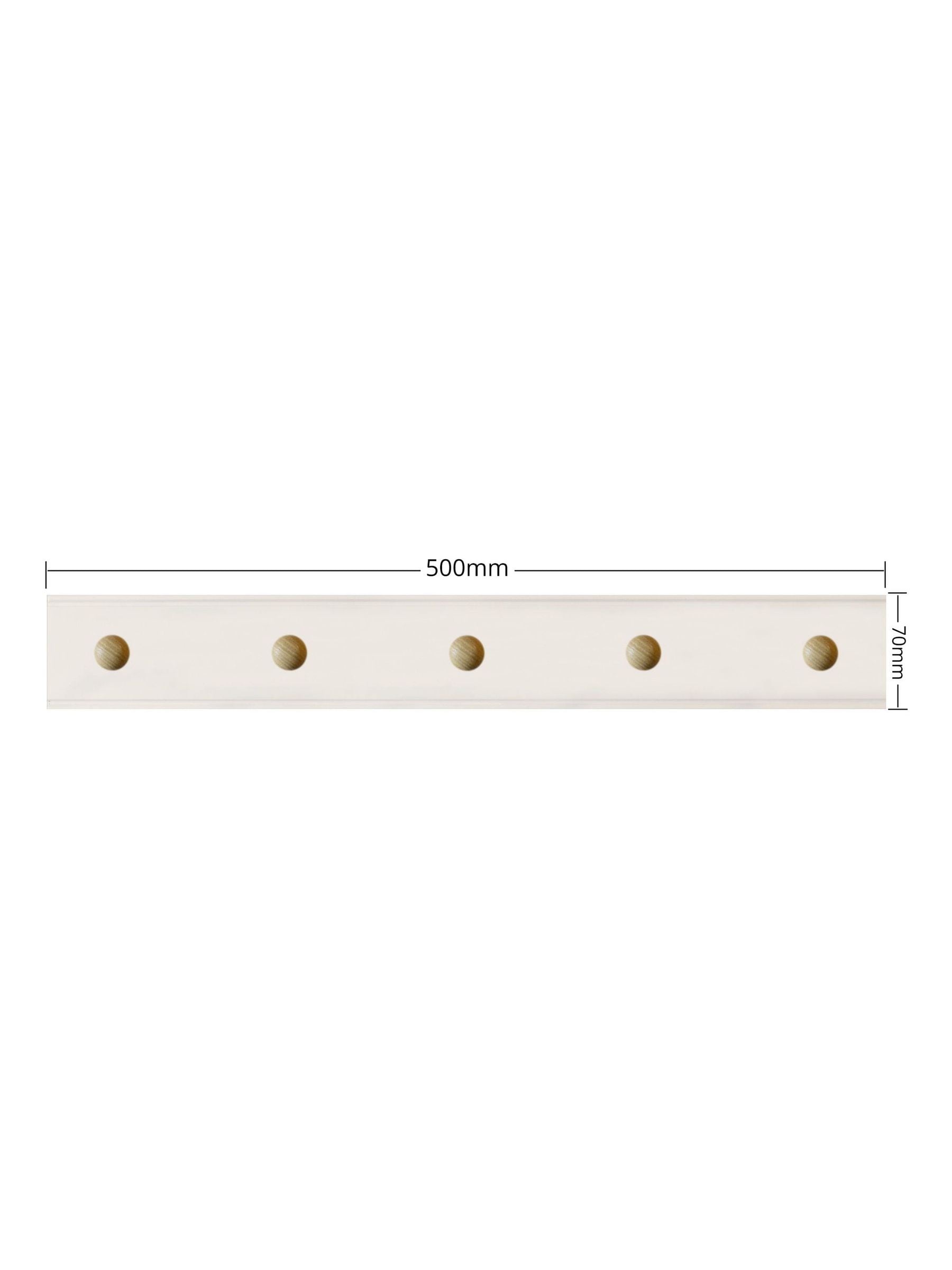Laura Ashley natural ribbed coat hook 50cm (British brand)