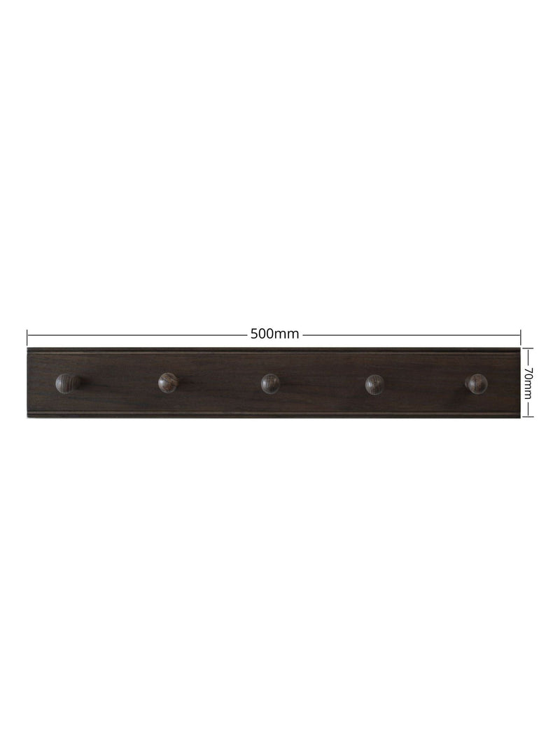 Laura Ashley wooden coat hook Brown Haywood - British product