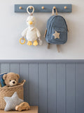Laura Ashley grey ribbed coat hook with five pegs - British product