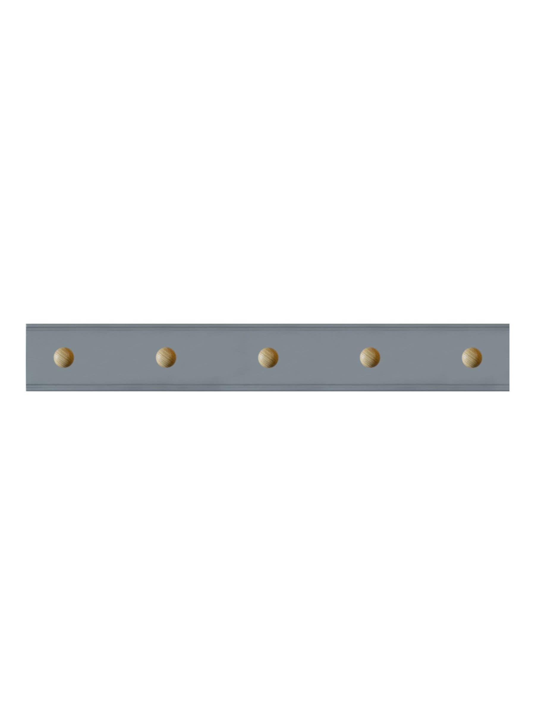 Laura Ashley grey ribbed coat hook with five pegs - British product