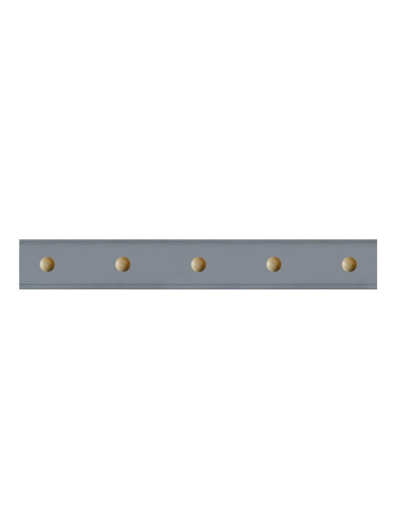 Laura Ashley grey ribbed coat hook with five pegs - British product