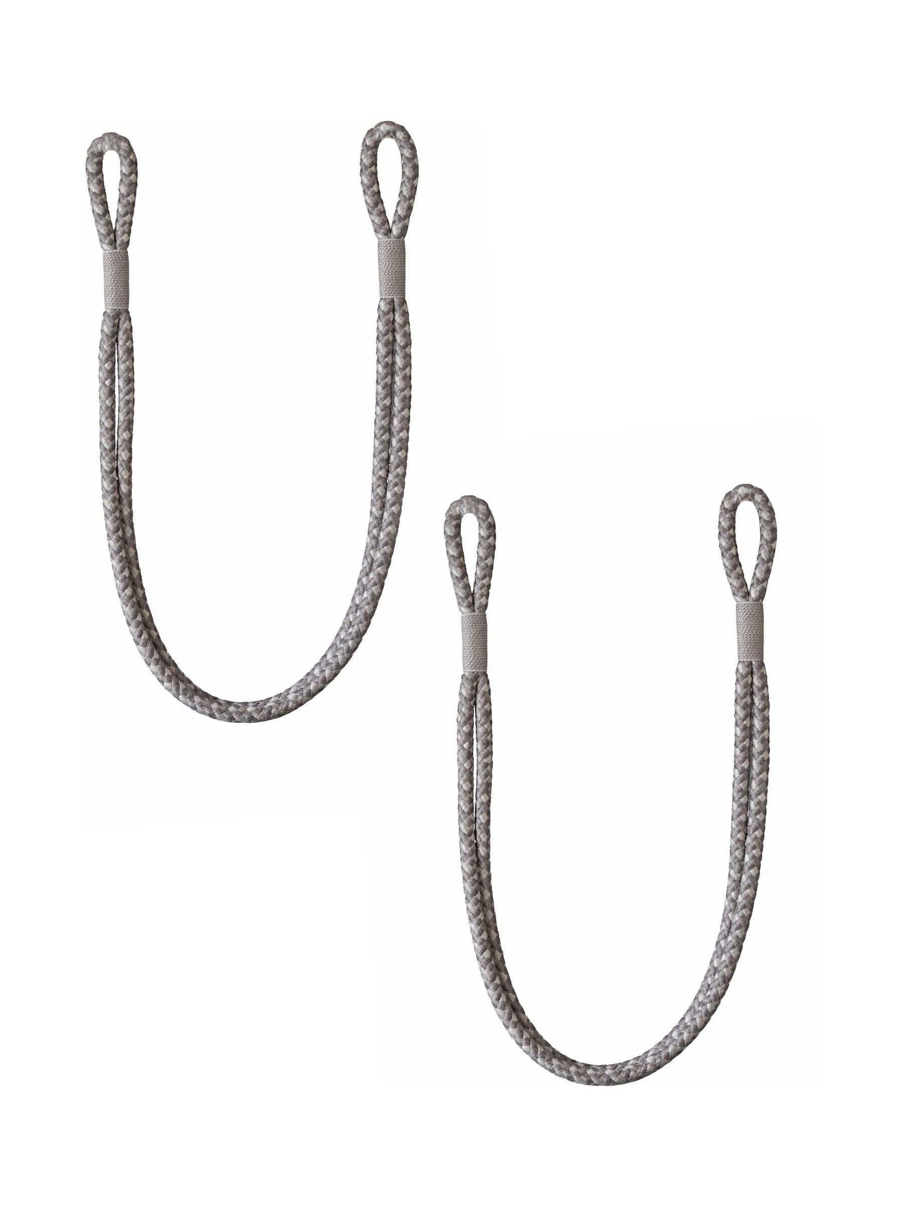 Laura Ashley Grey Gillian curtain tiebacks set of 2, UK version