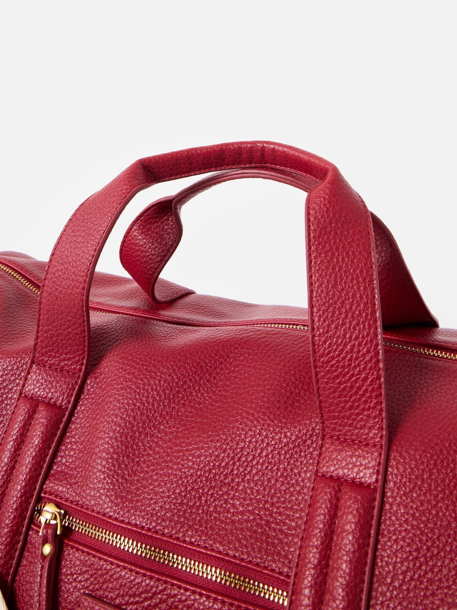 Oliver Bonas cherry red weekend bag (British brand)