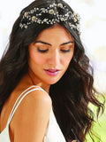 Jon Richard gold plated floral hair vine Sienna, imported from the UK