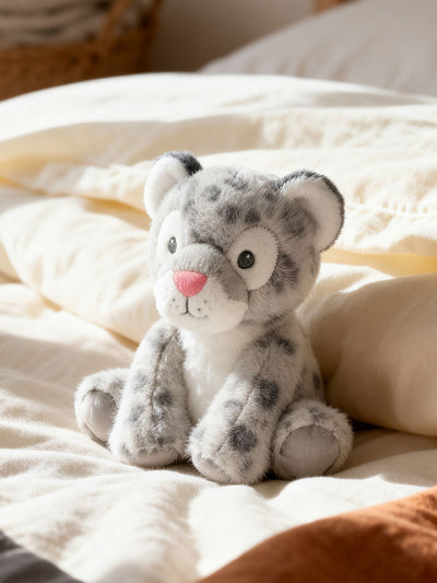 Next Keel Toys Keeleco Baby Snuggles Snow Leopard Plush Toy 14cm- Buy online at McGrocer